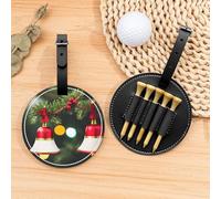 ZhanMg Bolsa organizadora de camisetas de golf negra, versátil bolsa de clip para cinturón de árbol de Navidad y campana para llevar al golf, protección portátil perfecta en la cancha.