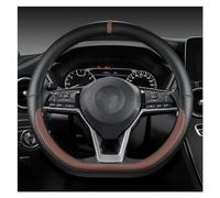 ZhanNuoBHd Cubre Volante Coche para Nissan para X-Trail para Qashqai para March para Serena para Micra para Kicks 2017 2018 2019 Protector para Volante de Coche Funda Volante Coche(Coffee)