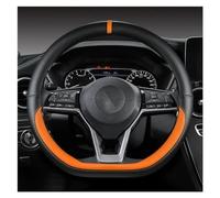 ZhanNuoBHd Cubre Volante Coche para Nissan para X-Trail para Qashqai para March para Serena para Micra para Kicks 2017 2018 2019 Protector para Volante de Coche Funda Volante Coche(Orage)