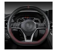 ZhanNuoBHd Cubre Volante Coche para Nissan para X-Trail para Qashqai para March para Serena para Micra para Kicks 2017 2018 2019 Protector para Volante de Coche Funda Volante Coche(Wine Red)