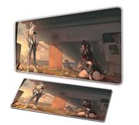 Zhanshuang Pamish Mouse pad, XXL mousepad anti slip pearl base, sewn edges, large-sized office desk pad, gaming and anime rectangular mousepad, laptop accessories PC (A, 35.4x15.7in)