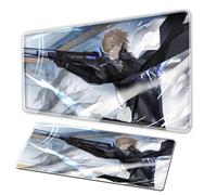 Zhanshuang Pamish Mouse pad, XXL mousepad anti slip pearl base, sewn edges, large-sized office desk pad, gaming and anime rectangular mousepad, laptop accessories PC (C, 31.5x15.7in)