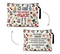 ZHANTUONE Cosmetic Bag Made of Canvas is Not Only Novel and Unique in Design, Sino también Safe and Practical with a Reliable Metal Zipper as a Switch, b