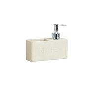 Zhanwang Dispensador de jabón con bandeja de esponja, diseño de mármol negro, estante de cocina, estante de esponja, almacenamiento y organización, decoración de cocina (amarillo)