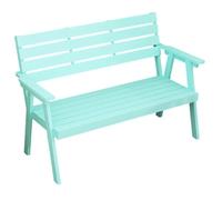 ZHAOBEIK Banco de Madera para Exterior, Banco Jardin Resistente a la Intemperie, con Capacidad de 500kg, para Jardín, Porche y Patio(Green,120x60x90cm/47x24x35in)