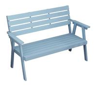 ZHAOBEIK Banco de Madera para Exterior, Banco Jardin Resistente a la Intemperie, con Capacidad de 500kg, para Jardín, Porche y Patio(Blue,120x60x90cm/47x24x35in)