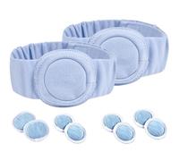 ZHAOBEIK Banda de Hernia Umbilical para Bebé, 2 Unidades, Faja Hernia Umbilical con 8 Almohadillas de Compresión
