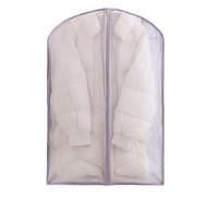 ZHAOBEIK Fundas Ropa de Organza, Bolsas Guardar Ropa Armarios con Cremallera Autocomprimible, Fundas Abrigos Armario para Abrigos y Chaquetas(Purple,60x17x110cm/24x7x43in)