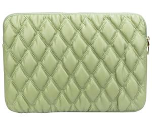 ZhaoCo Funda Acolchada para MacBook Air/MacBook Pro de 13-14 Pulgadas, Funda Protectora Ligera y Suave con bolsillo para Portátiles y Tabletas - Verde