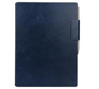 ZhaoCo Funda Magnética de Cuero Natural para Remarkable Paper Pro 11.8" 2024, Ligero Carcasa Folio Case Cover - Marina