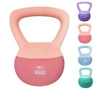 ZhaoCo Pesa Rusa Blanda, Kettlebell Suave para Fitness en Casa | Soft Kettlebell 4kg 6kg 8kg 10kg, Relleno de Arena de Hierro, Silenciosa y Protectora del Suelo para Principiantes y Mujeres