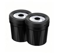ZHAODG 2 Piezas Cenicero Coche, para VW Atlas Cross Sport Tiguan Tiguan L Touareg, cenicero portatil, Totalmente, Sellada, Resistente a Altas Temperaturas, Desmontable, Gran Capacidad,B