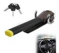 ZHAODG Antirrobo Coche, para Alfa Romeo Hatchback 147 156 Mito, Bloqueo Volante Coche, Barra Antirrobo, Alta Seguridad, Ajuste Universal, 3 Llaves,A