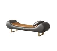 Zhaoj24-05 Banco al pie de la Cama Taburete de Lujo Ligero for Cama, Chaise Longue, Banco de Cama, sofá pequeño for Sala de Estar, reposapiés, Banco for Zapatos Taburete de Cama(Dark Gray)