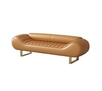 Zhaoj24-05 Banco al pie de la Cama Taburete de Noche Ligero de Lujo de Alta Gama, sofá de Noche for Dormitorio Principal, guardarropa, sofá Largo, Banco Taburete de Cama(Orange,Medio)