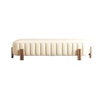 Zhaoj24-05 Banco al pie de la Cama Taburete Italiano Ligero de Cuero de Lujo for Cama, Cama de Alta Gama, Moderno, Sencillo, Largo, sofá, Banco for Zapatos Taburete de Cama(XL)