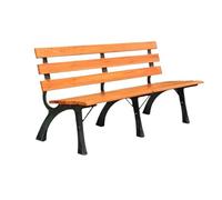 Zhaoj24-05 Banco de Muebles de jardín Banco de Exterior for Parque, Estructura de Aluminio Fundido, Asiento de Madera, for balcón, terraza, Silla de Ocio Adecuado para Patio, Parque(Medio)