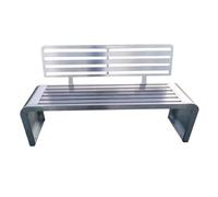 Zhaoj24-05 Banco de Muebles de jardín Banco de Parque con Respaldo, Asiento de Acero Inoxidable for Exteriores, for balcón, Patio, Porche Adecuado para Patio, Parque(Grande)