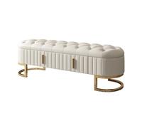 Zhaoj24-05 Banco para Sala de Estar y Dormitorio Banco de Cuero for sofá, mesita de Noche for Dormitorio, Banco de Zapatos Sencillo y Moderno con cajón de Almacenamiento Banco al Final de la Cama
