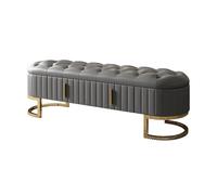 Zhaoj24-05 Banco para Sala de Estar y Dormitorio Banco de Cuero for sofá, mesita de Noche for Dormitorio, Banco de Zapatos Sencillo y Moderno con cajón de Almacenamiento Banco al Final de la Cama