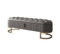 Zhaoj24-05 Banco para Sala de Estar y Dormitorio Banco de Cuero for sofá, mesita de Noche for Dormitorio, Banco de Zapatos Sencillo y Moderno con cajón de Almacenamiento Banco al Final de la Cama