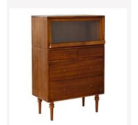 Zhaoj24-05 Cajoneras Cómodas Gabinete de 5 cajones, cajonera Madera, gabinete Almacenamiento tocador Moderno for Dormitorio, Armario, Sala Estar, Entrada