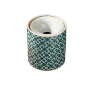 Zhaoj24-05 Ceniceros de Puros Cenicero Alto con Tapa a Cuadros for el hogar, Resistente al Viento, Estilo Chino, for Oficina, Forma de Embudo