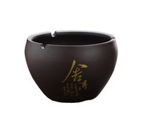 Zhaoj24-05 Ceniceros de Puros Cenicero Grande Redondo de Arcilla Morada Estilo Antiguo for Uso en el hogar, la Sala Estar y Oficina