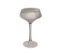 Zhaoj24-05 Copa de vidrio Copas de cristal vintage acanaladas, 200 ml. Elegantes copas transparentes con tallo for cócteles Martini, vino, champán, zumo y postres