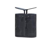 Zhaoj24-05 Cubos de basura para exteriores Papelera doble de acero inoxidable con diseño creativo y calado, ideal for espacios públicos al aire libre