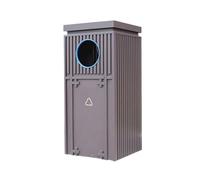 Zhaoj24-05 Cubos de basura para exteriores Papelera metálica retro for vestíbulos de hoteles y espacios públicos al aire libre