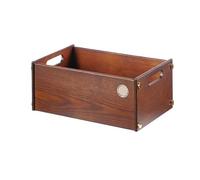 Zhaoj24-05 Estantería Estantería Simple de Madera Multiusos, Lujo Ligero con Asas, Caja organizadora Registros(Pequeño)
