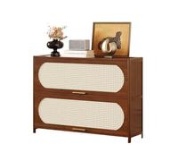 Zhaoj24-05 Gabinetes Tipo Buffet Estantería esquinera Baja de Dos Niveles, Mueble Almacenamiento pie for Sala Estar. Ideal for Guardar y exhibir Libros
