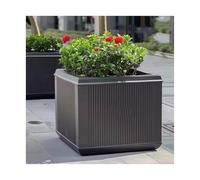 Zhaoj24-05 Macetero con Banco Caja de Flores móvil for Exteriores, Canal, Departamento Ventas Parques, Paisaje, Caja for Plantar árboles, Cama, for