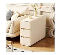 Zhaoj24-05 Mesas auxiliares Aparador de sofá ultraestrecho, Mesa Auxiliar, gabinete Almacenamiento, Lateral for Sala Estar, Simple Moderno al Lado del Lujo Ligero(Beige)