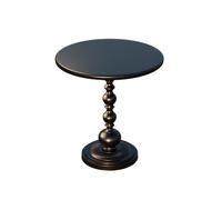 Zhaoj24-05 Mesas auxiliares Mesa Auxiliar de sofá Retro de Hierro - Mesa de Centro pequeña Redonda for balcón, Sala de Estar, mesita de Noche(Negro,Grande)