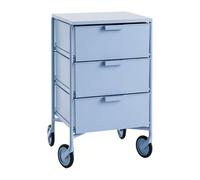 Zhaoj24-05 Mesitas de Noche Mesita de Noche móvil Metal con Ruedas cajón Varios Niveles for Almacenamiento en el Dormitorio(Pequeño)