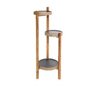 Zhaoj24-05 Pedestal de bonsái Estante de bonsái madera antiguo, soporte decorativo for flores for bonsáis en el balcón o la sala estar
