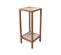 Zhaoj24-05 Pedestal de bonsái Estante for bonsáis de nogal negro for sala estar, moderno y ligero soporte for adornos piedra china(Pequeño)