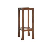 Zhaoj24-05 Pedestal de bonsái Estante for bonsáis de patas bajas estilo escandinavo, soporte madera for plantas, color nogal, for decoración del hogar(Medio)