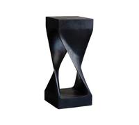 Zhaoj24-05 Pedestal de bonsái Mesa auxiliar con jardinera de madera maciza estilo moderno y creativo estacas negras soporte for bonsáis(Grande)