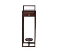 Zhaoj24-05 Pedestal de bonsái Nuevo soporte chino for flores de ébano con cajón, ideal for bonsáis interior(Medio)