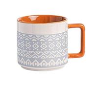 Zhaoj24-05 Tazas de café Taza de café cerámica gran capacidad con textura vintage, ideal for el desayuno, la oficina, restaurante y cafetería