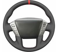 ZHAOKHXFC Funda para Volante Transpirable, Cosida a Mano para Nissan Armada 2013-2022 / Frontier 2022 / NV Cargo 2012-2021 Piel de Microfibra