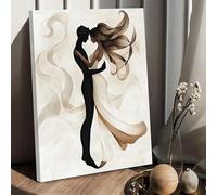 ZHAOLIN Impresión en lienzo para pared con una pareja abrazándose. Este lienzo y póster se pueden colgar directamente para decorar (40 x 60 x 3 cm/sin marco).