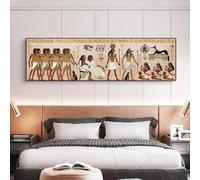 ZHAOLIN Pintura en lienzo de arte religioso del Antiguo Egipto abstracto, carteles e impresiones, Cuadros, cuadro artístico de pared para decoración de sala de estar, 30x90cm sin marco