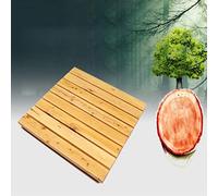 Zhaomi Tarima de Ducha para Al Aire Libre,Pedal Suelo Estera,Alfombrilla de Ducha Natural,Alfombrilla para Ducha Sauna,Estera Antideslizante,Personalizable,para Ducha y Bañera (40x40cm/15.7x15.7in)