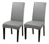 ZhaoQIAN Juego de 2/4/6 Fundas Impermeables de PU for sillas de Comedor: Fundas duraderas for Cocina, Hotel y Restaurante.(Dark Grey,2pack)