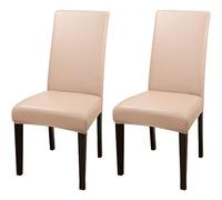 ZhaoQIAN Juego de 2/4/6 Fundas Impermeables de PU for sillas de Comedor: Fundas duraderas for Cocina, Hotel y Restaurante.(Powder,2pack)