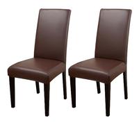 ZhaoQIAN Juego de 2/4/6 Fundas Impermeables de PU for sillas de Comedor: Fundas duraderas for Cocina, Hotel y Restaurante.(Dark Coffee,2pack)